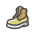 Army boot symbol Vector icon Cartoon illustration Royalty Free Stock Photo