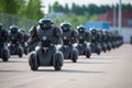 army bots marching in formation