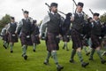 Army Cadet Force Pipes and Drums during the 2016 World Pipe Band Championships.