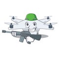 Army drone with in the mascot