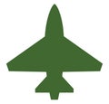 Army fighter plane, icon