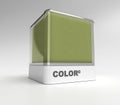 Army green color block