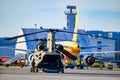 Army helicopter at linz airport