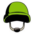 Army helmet icon cartoon Royalty Free Stock Photo