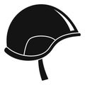 Army helmet icon, simple style