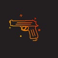 Army icon design vector Royalty Free Stock Photo