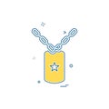Army icon design vector Royalty Free Stock Photo
