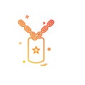 Army icon design vector Royalty Free Stock Photo