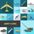 Army Icons Flat