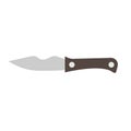 Army knife weapon equipment steel handle dagger. Soldier pocket vector tool icon