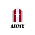 Army logo vector military template symbol design Royalty Free Stock Photo