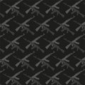 Russian gun Kalashnikov pattern tactical design. Royalty Free Stock Photo