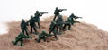 Army Men Toy Figurines Sand White Royalty Free Stock Photo