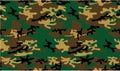 Army or Military Infantry Camouflage Seamless Vector Pattern or Seamless Vector Background