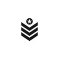 Army millitary icon vector illustration Royalty Free Stock Photo