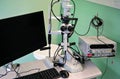 Army mobile laser ophthalmology - eye surgery - laboratory equipment, closeup detail