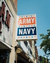 Army & Navy Store vintage sign, Pottstown, Pennsylvania