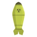 Army nuclear weapon icon cartoon vector. Danger cloud Royalty Free Stock Photo