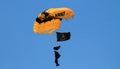 Army parachute skydiver over Homestead, Florida Royalty Free Stock Photo