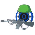 Army Qash coin character cartoon