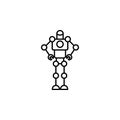 Army robot smart robot icon. Element of future technology icon for mobile concept and web apps. Thin line Army robot smart robot i