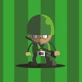 Army soldier icon great for any use. Vector EPS10.