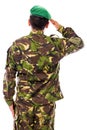 Army soldier saluting Royalty Free Stock Photo