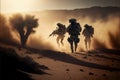 Army Special Forces Running Royalty Free Stock Photo