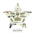 Army Star Composition Royalty Free Stock Photo