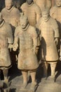 Army of Terracotta Warriors and Horses, Xian, China Royalty Free Stock Photo