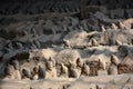 Army of Terracotta Warriors and Horses, Xian, China Royalty Free Stock Photo