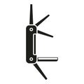 Army tool icon simple vector. Knife multitool Royalty Free Stock Photo