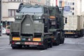 Army vehicles during the military parade on the Belgium National Day