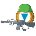 Army Verge coin character cartoon