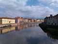 Arna river in Pisa Italy Royalty Free Stock Photo