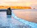 Arnardrangur rock near Vik in Iceland