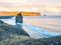 Arnardrangur rock near Vik in Iceland