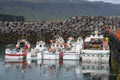 boats in port of Arnarstapi on Snaefellsnes Peninsula in Iceland