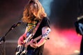 Arni Arnason, blond bass player of The Vaccines band, performs at Heineken Primavera Sound 2013 Festival