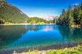 Arnisee lake with Swiss Alps. Arnisee is a reservoir in the Canton of Uri, Switzerland