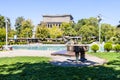 Arno Babajanyan Monument near Swan Lake in Yerevan Royalty Free Stock Photo