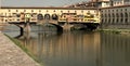 The famous Ponte Vecchio `old bridge` on the Arno river, Florence Royalty Free Stock Photo