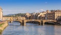 Arno river and bridges in Florence, Italy