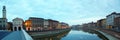 Arno river in Pisa, Tuscany, Italy