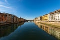 Arno River and Santa Trinita Bridge - Florence Italy Royalty Free Stock Photo