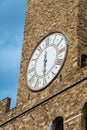 Arnolfo tower, Palazzo della Signoria and Palazzo Vecchio, Piazza della Signoria in Florence Royalty Free Stock Photo