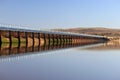 Arnside Railway Viaduct over River Kent estuary