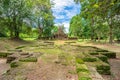 Prasat Ta Muean Tot view from front cruciform walkway Royalty Free Stock Photo