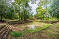 Prasat Ta Muean Tot view from the pond Royalty Free Stock Photo