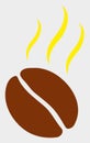 Aroma Coffee Bean Raster Icon Illustration Royalty Free Stock Photo